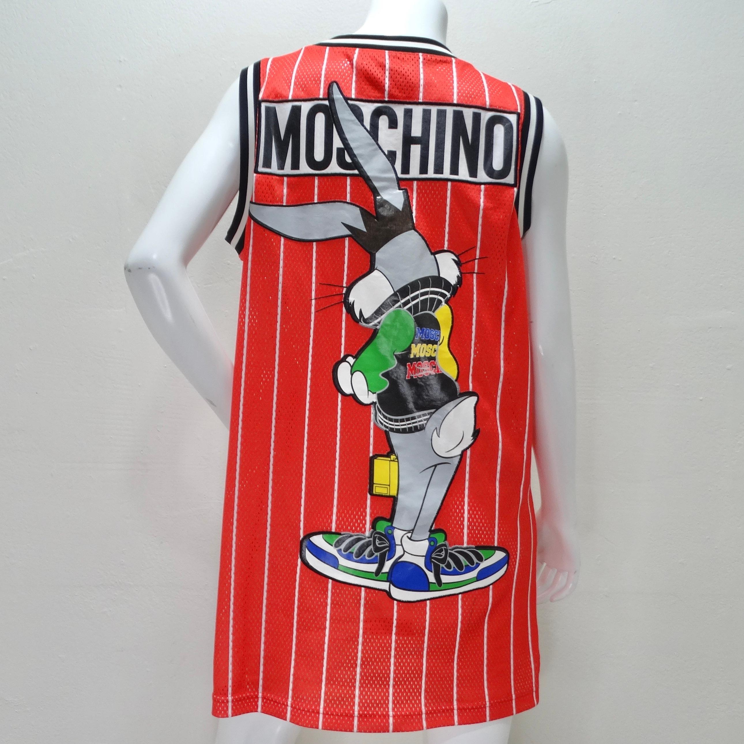 Beige Moschino Couture Bugs Bunny Basketball Jersey  For Sale