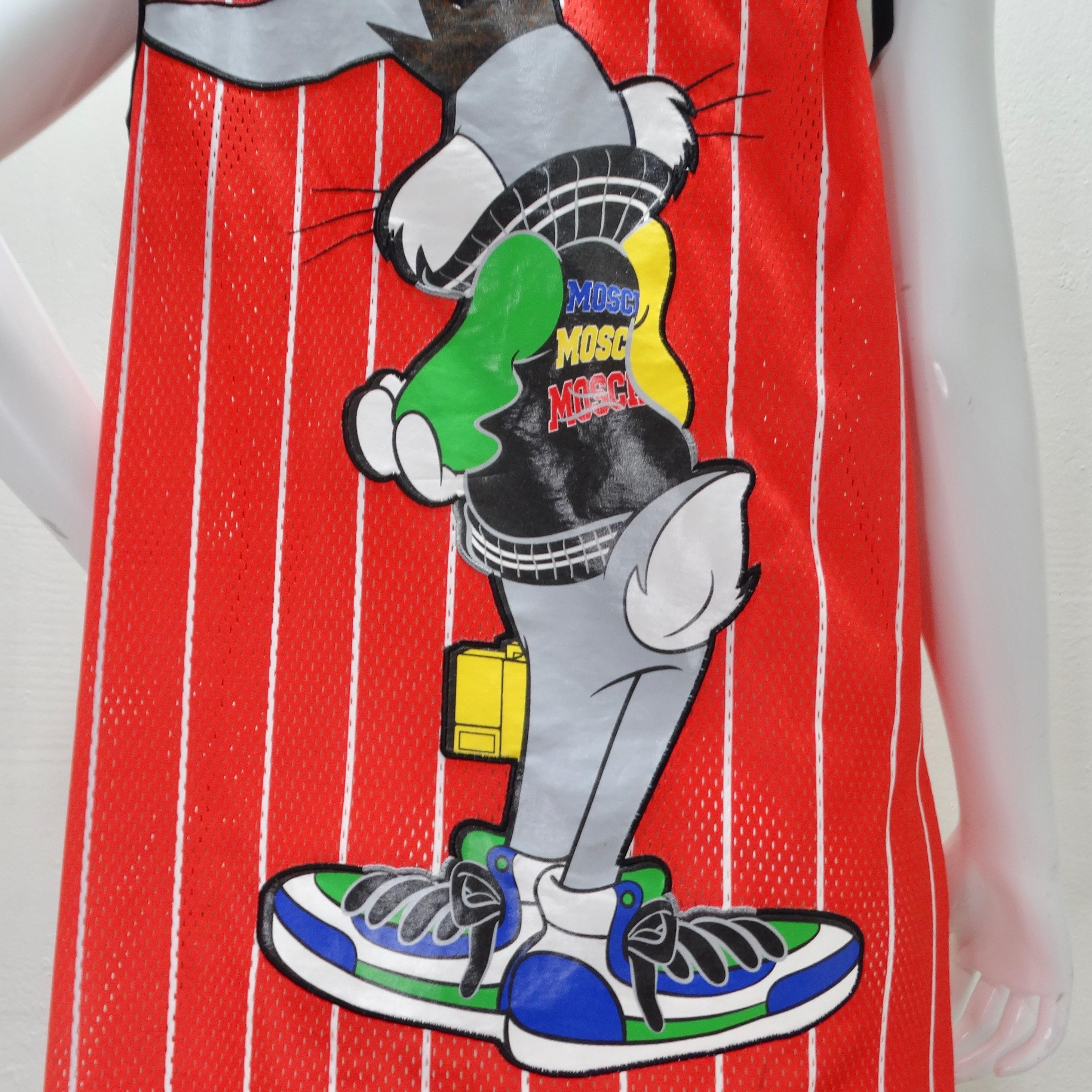 Moschino Couture Bugs Bunny Basketball Jersey  In Good Condition For Sale In Scottsdale, AZ