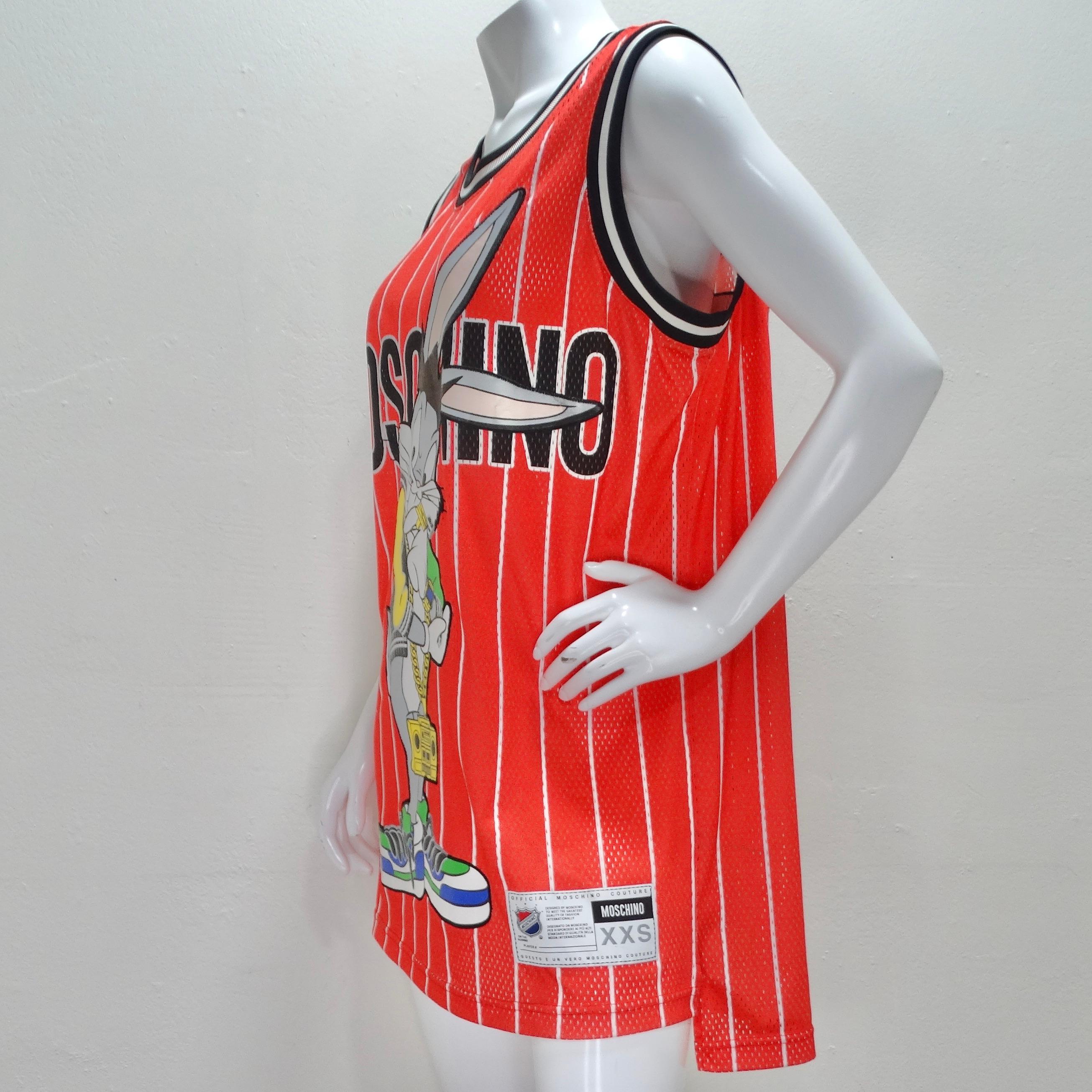 Women's or Men's Moschino Couture Bugs Bunny Basketball Jersey  For Sale