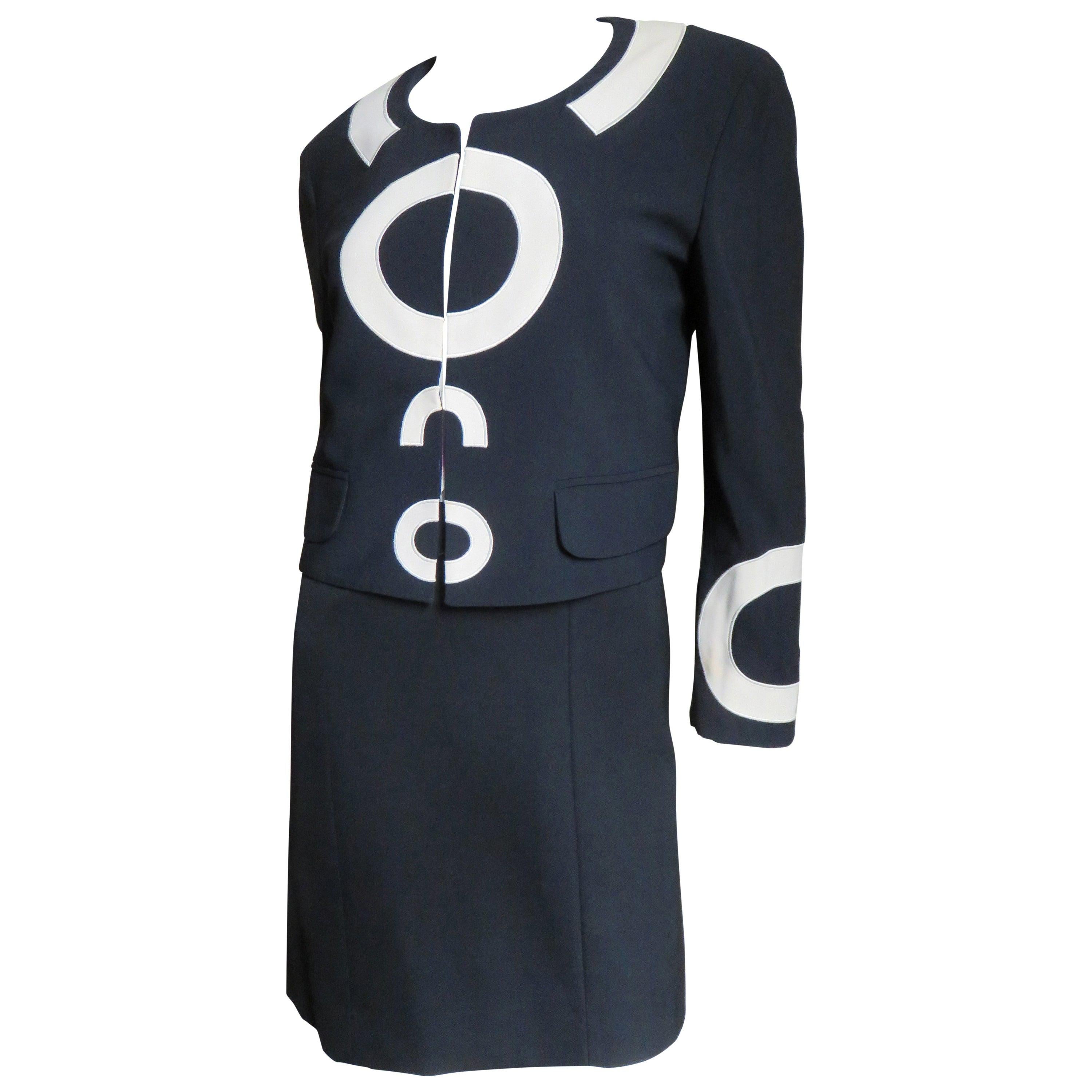 Moschino Couture Color Block Dress and Jacket