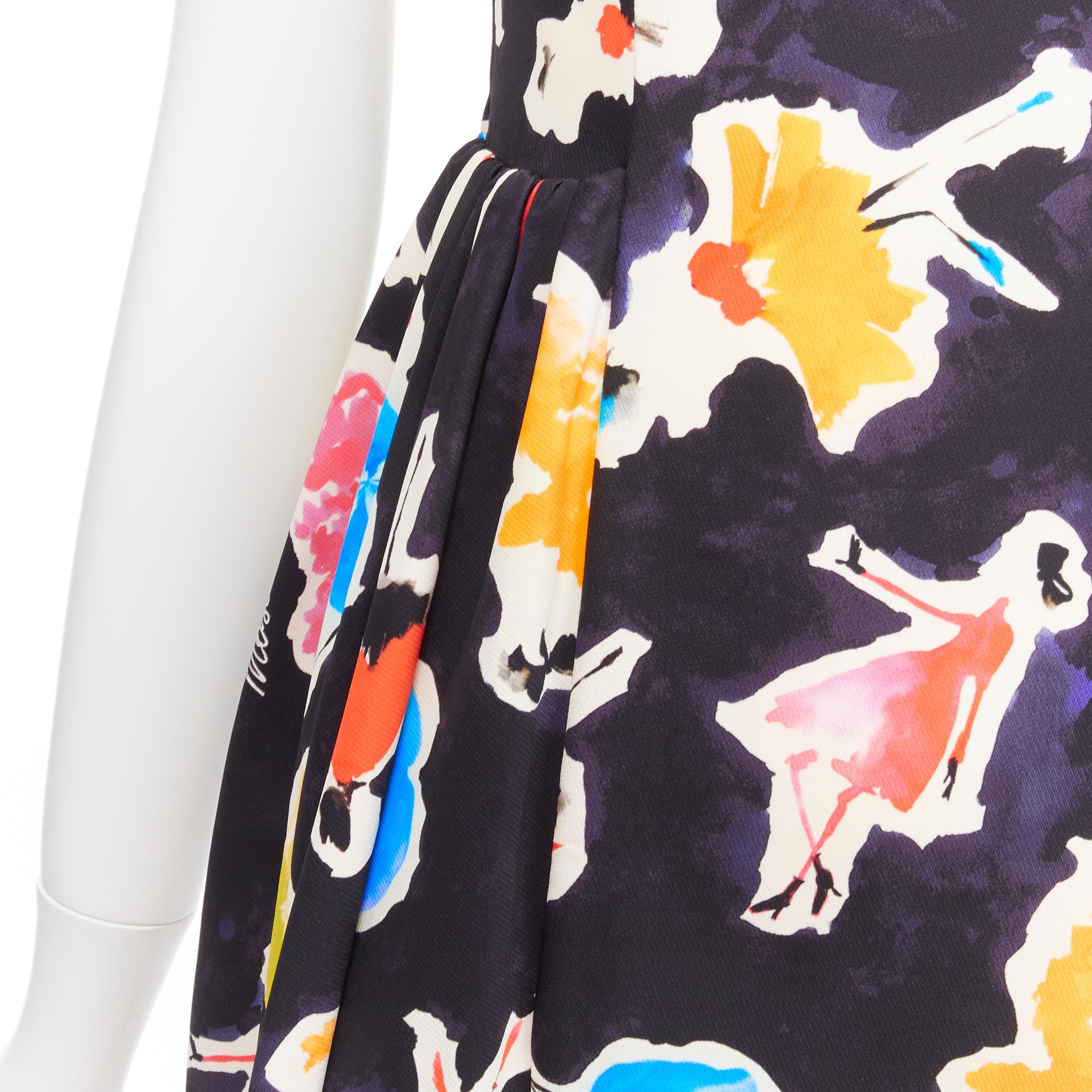 MOSCHINO Couture colorful logo watercolor print asymmetric cocktail dress IT38 XS
Reference: TGAS/D00237
Brand: Moschino
Material: Polyamide, Silk
Color: Multicolour
Pattern: Abstract
Closure: Zip
Extra Details: Back zip closure.
Made in: