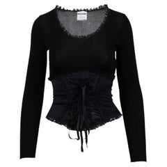 Top con corsetto Moschino Couture