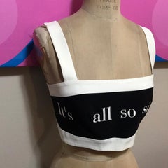 Moschino Couture Crop Top It’s All So Simple
