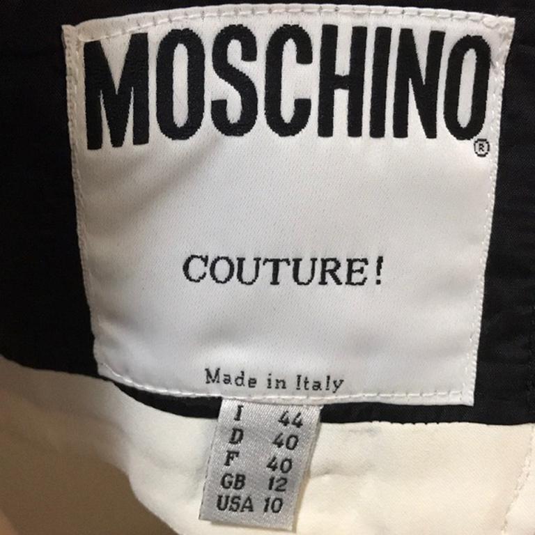 Moschino Couture Crop Top It's All So Simple For Sale at 1stDibs