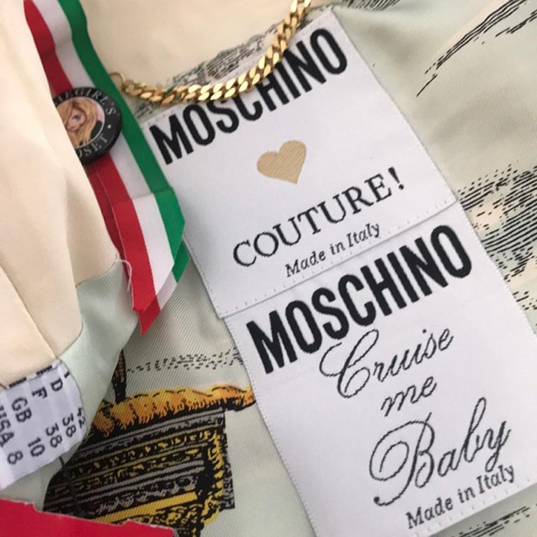 Women's Moschino Couture Cruise Me Baby Cropped Silk Jacket