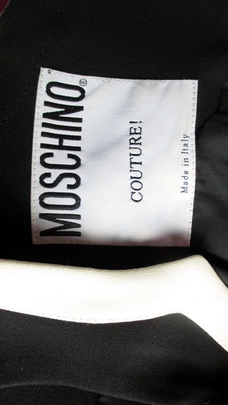  Moschino Couture Cut out Color Block Dress  For Sale 6