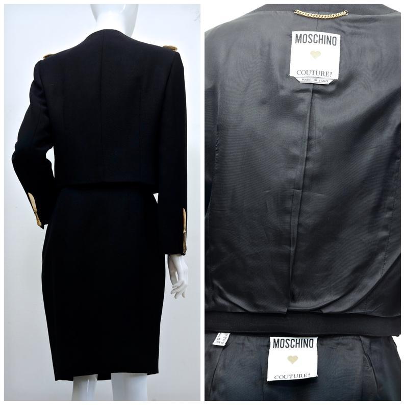 MOSCHINO COUTURE Dinner Jacket Skirt Suit In Excellent Condition In Kingersheim, Alsace