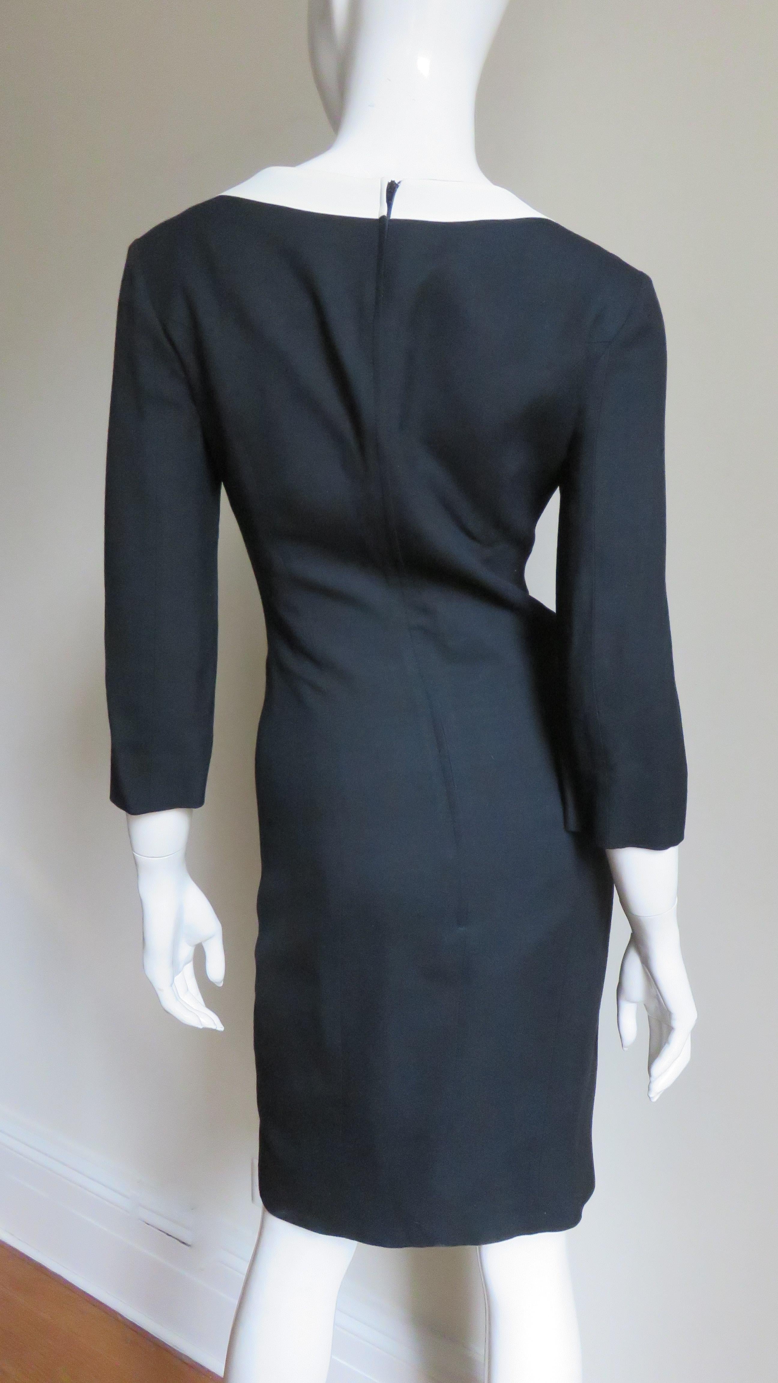 Moschino Couture Dress with Question Mark Collar A/W 1998 For Sale 8