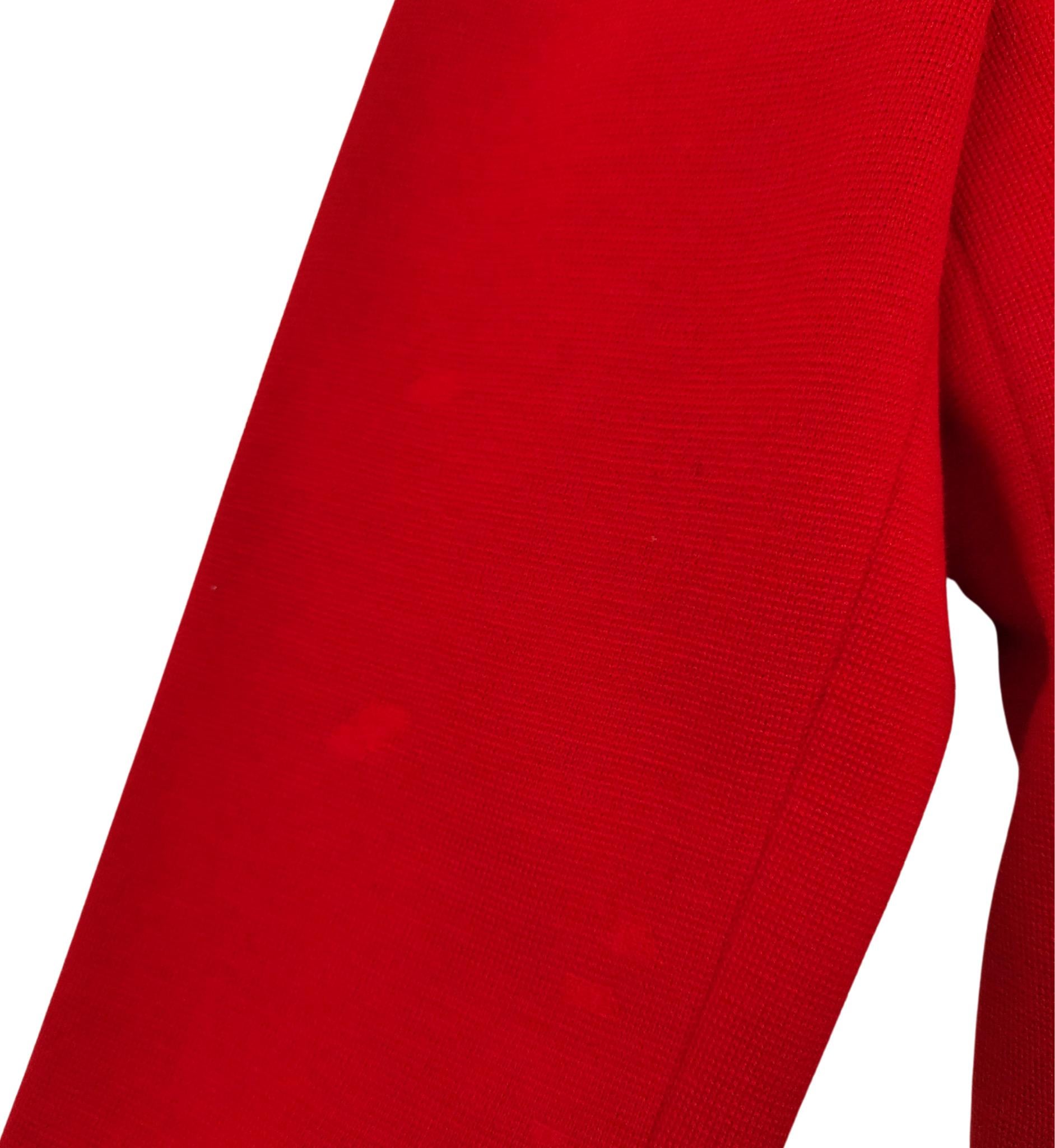 Moschino Couture F/W 1991 blazer à coeurs rouges en vente 5