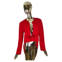 Moschino Couture F/W 1991 red hearts blazer