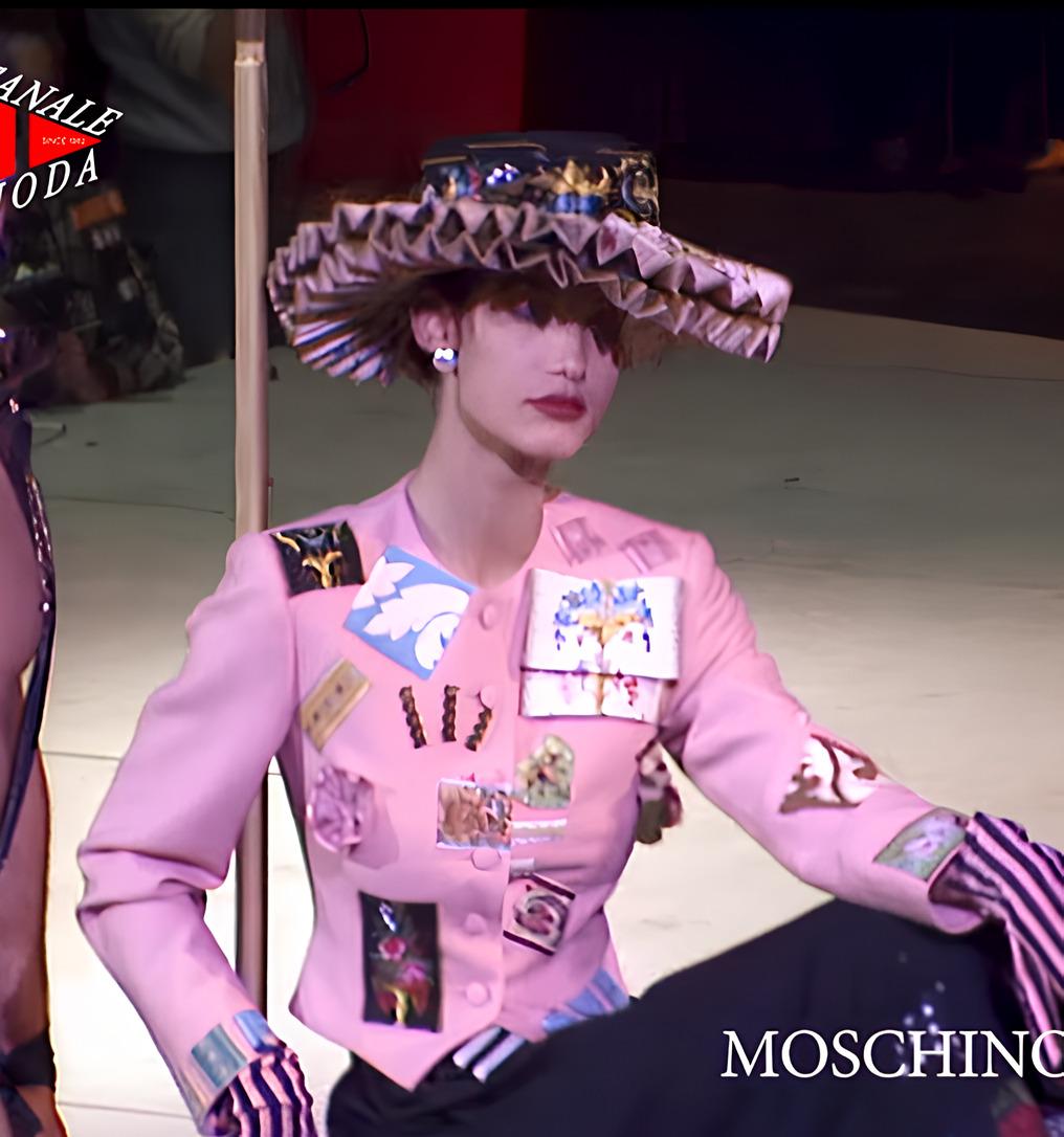 Fall 1988 Patch Jacket in Black and Fall 1989 Question Mark in black with embellishments.
Both Moschino Couture line
Size of the jacket is IT46 - Large and size of the skirt is IT40 - Small.
Both fits best for XSmall - Small

Perfect