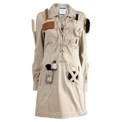 Moschino Couture Fall 2021 Look 30 Safari makeup jacket