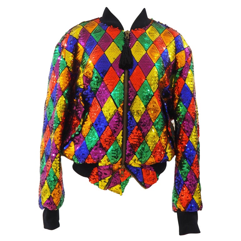 Moschino Couture full sequins bomber / jacket at 1stDibs
