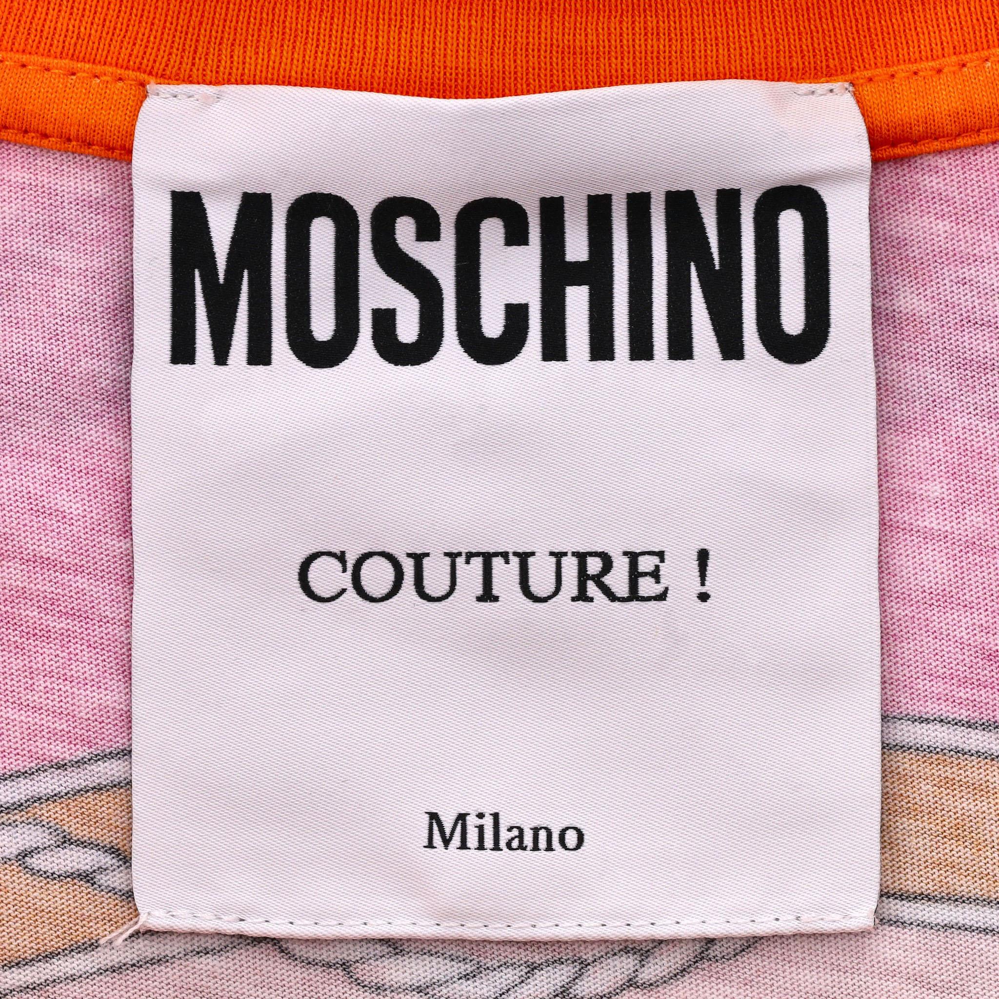 Moschino Couture T-Shirt aus Baumwolle mit Grafikdruck im Angebot 1