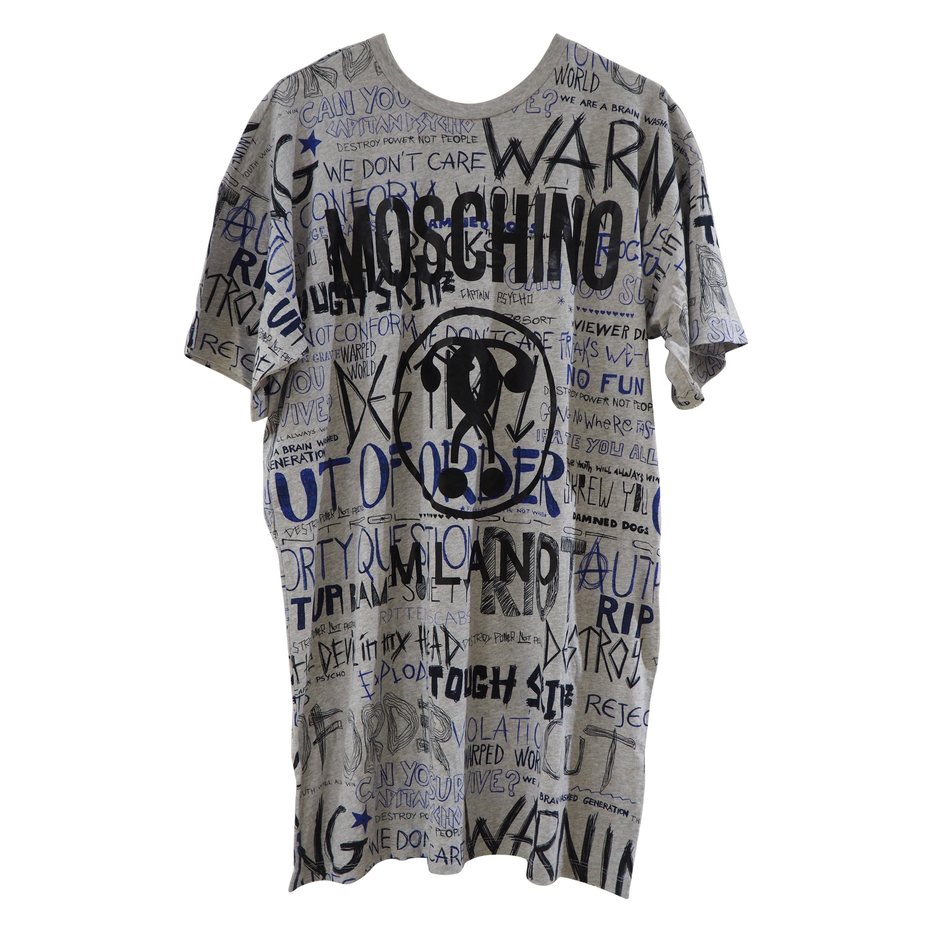 Moschino couture Grey cotton shirt