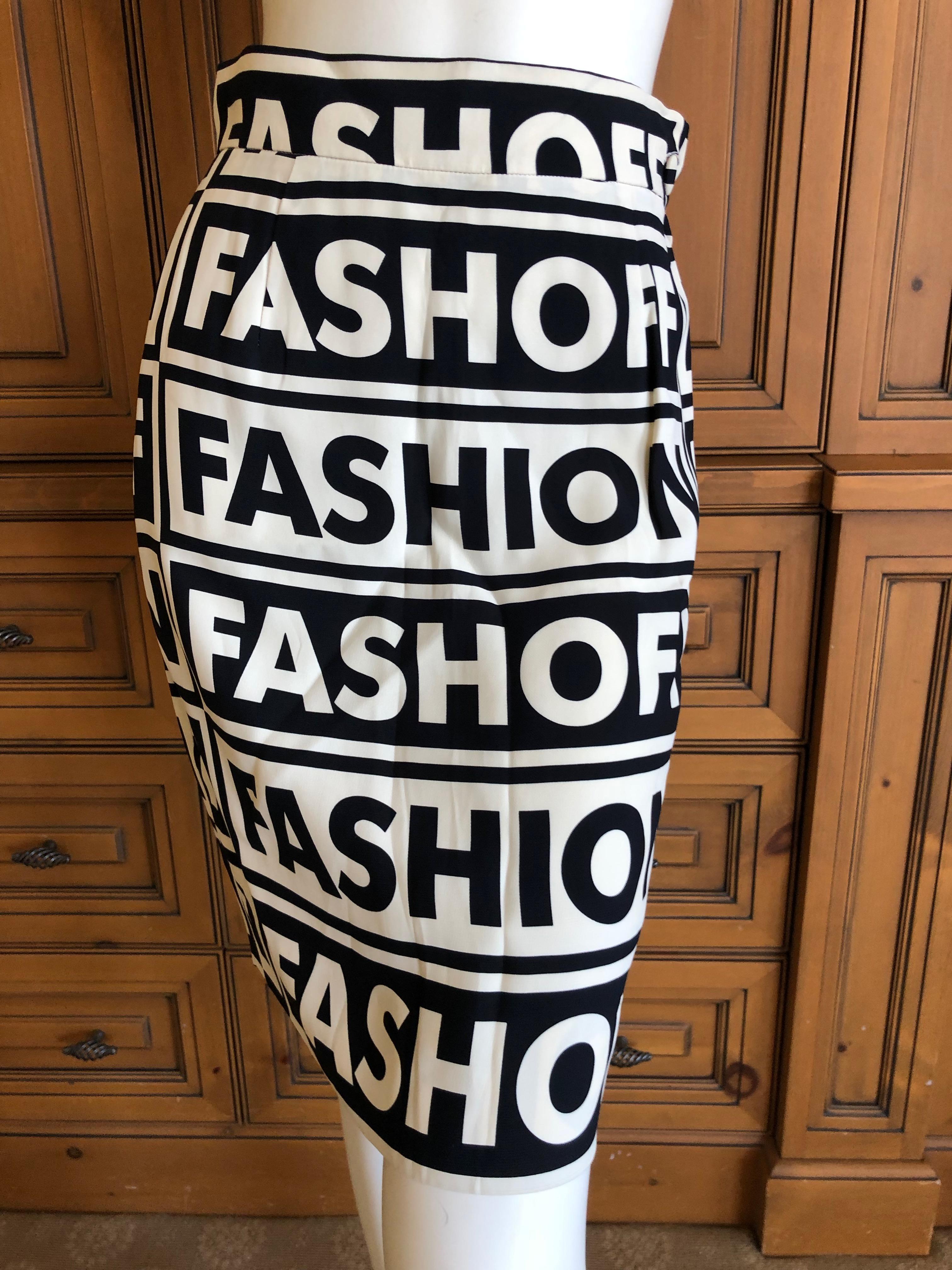 Gray Moschino Couture Iconic 1990 Museum Exhibited Fashion Fashoff Mini Skirt  For Sale