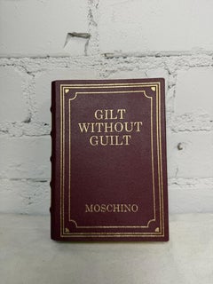 Moschino Couture, Jeremy Scott, Bible, Book shaped, Gilt W/O Guilt, Leather Bag