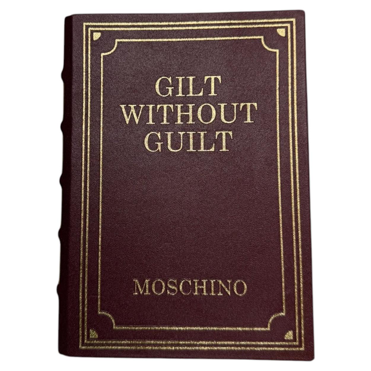 Moschino Couture, Jeremy Scott, Bible, Book shaped, Gilt W/O Guilt, Leather Bag For Sale