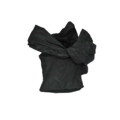 Moschino Couture Jeremy Scott Black Tube Top w/Silver Flowers Embellishments 10