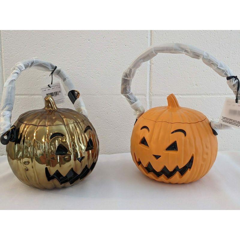Moschino Couture Jeremy Scott Bundle Gold & Orange Pumpkin Bags Halloween 4