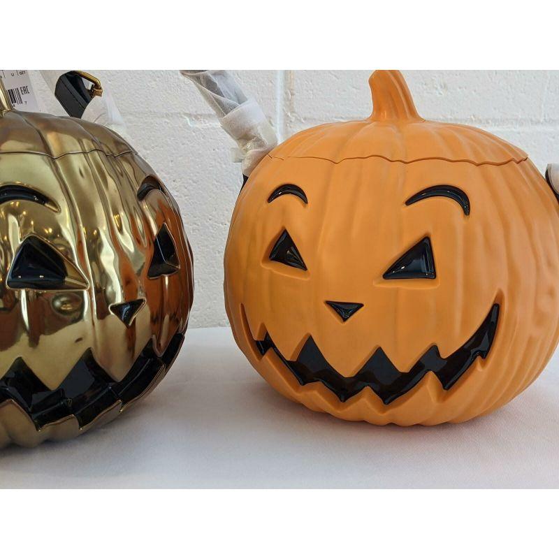 Moschino Couture Jeremy Scott Bundle Gold & Orange Pumpkin Bags Halloween 6