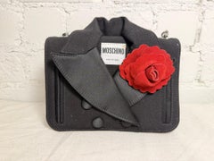 Moschino Couture, Jeremy Scott, Groom Suit Shaped, Biker, Jacket, Flower Bag