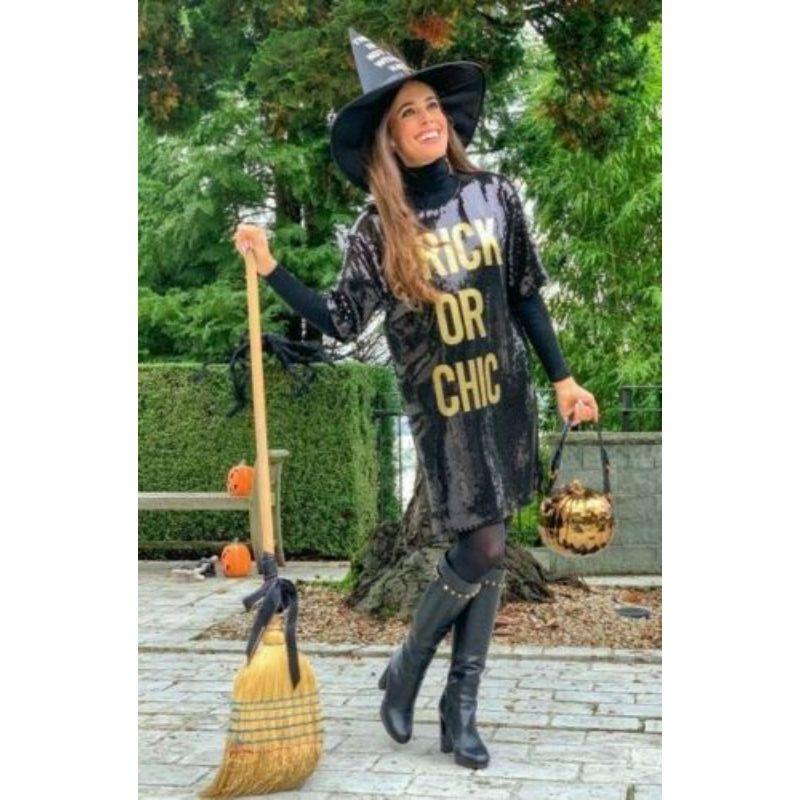 Moschino Couture Jeremy Scott Halloween Trick/Chic 4 Artikel Bundle: Taschenkleid mit Hut im Angebot 3