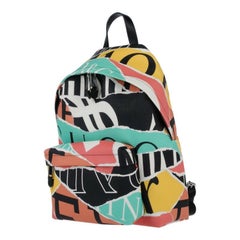 Moschino Couture Jeremy Scott Mehrfarbiger Rucksack aus Eco-Leder XL aus Kunstleder