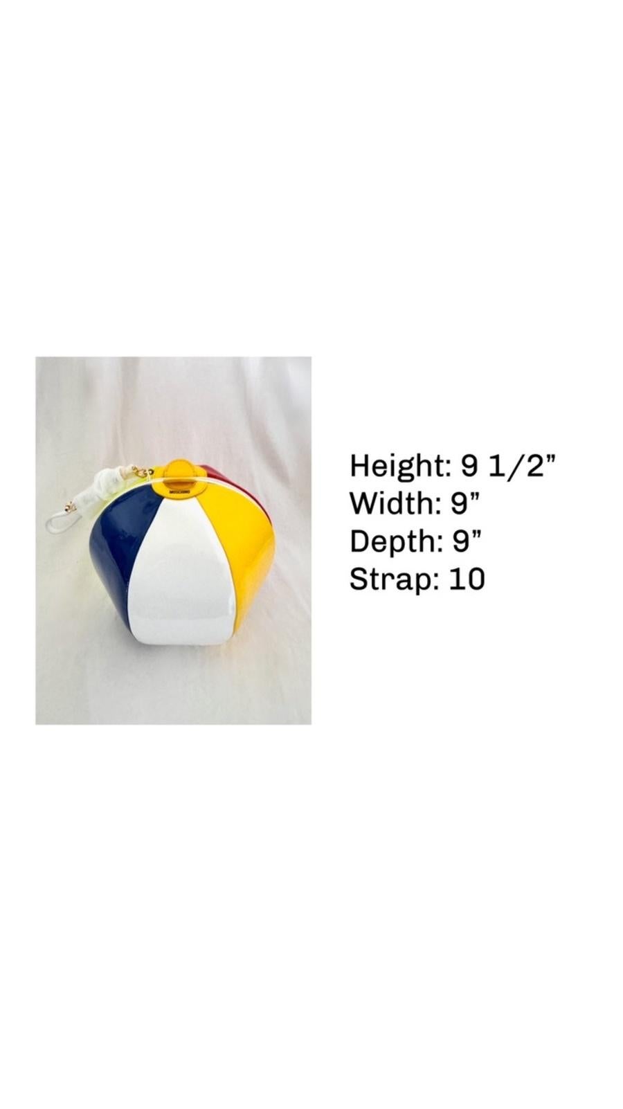 MOSCHINO Couture Jeremy Scott pochette avec sphères multicolores et boules de plage en vente 5
