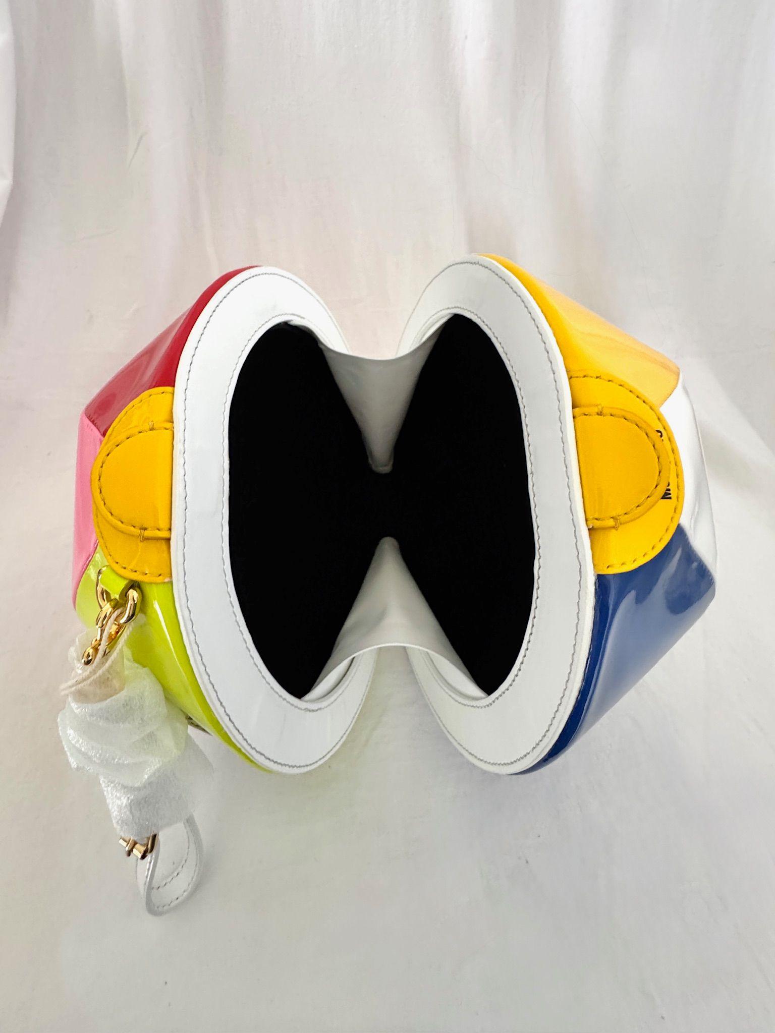 MOSCHINO Couture Jeremy Scott pochette avec sphères multicolores et boules de plage en vente 2