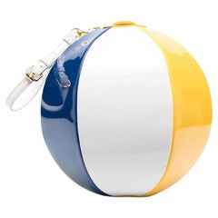 MOSCHINO Couture Jeremy Scott Multicolor Sphere Beach Ball Wristlet Clutch Bag