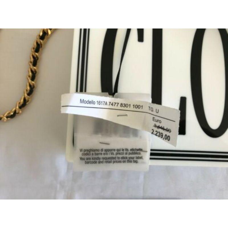 Moschino Couture Jeremy Scott Open/Closed White Perspex Shoulder Bag Rare For Sale 5