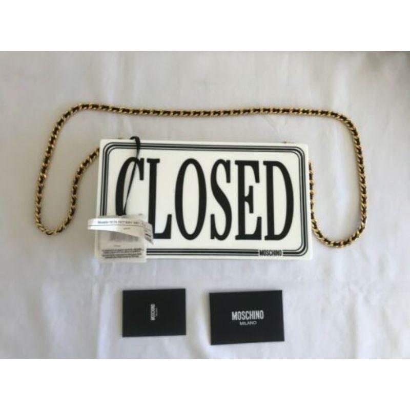 Moschino Couture Jeremy Scott Open/Closed White Perspex Shoulder Bag Rare For Sale 6