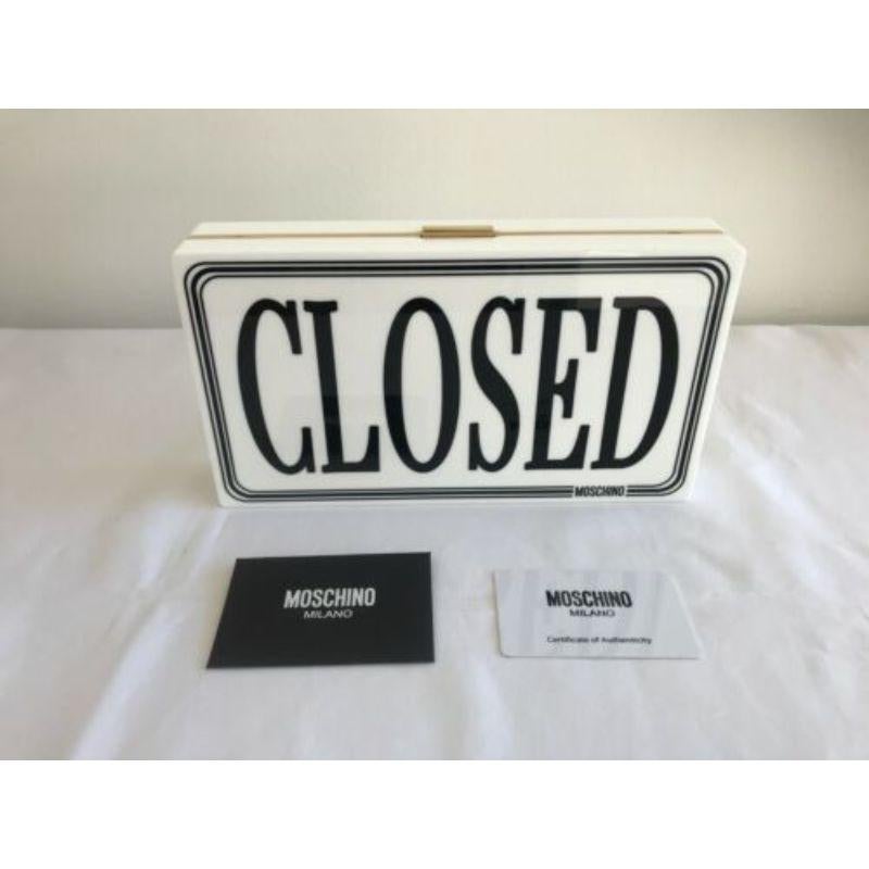 Moschino Couture Jeremy Scott Open/Closed White Perspex Shoulder Bag Rare For Sale 7