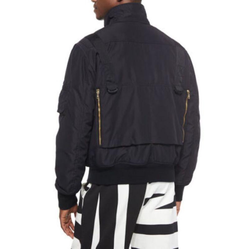 Moschino Couture Jeremy Scott Ready to Bear Outwear Buckled Strap Bomber Jacket For Sale 2