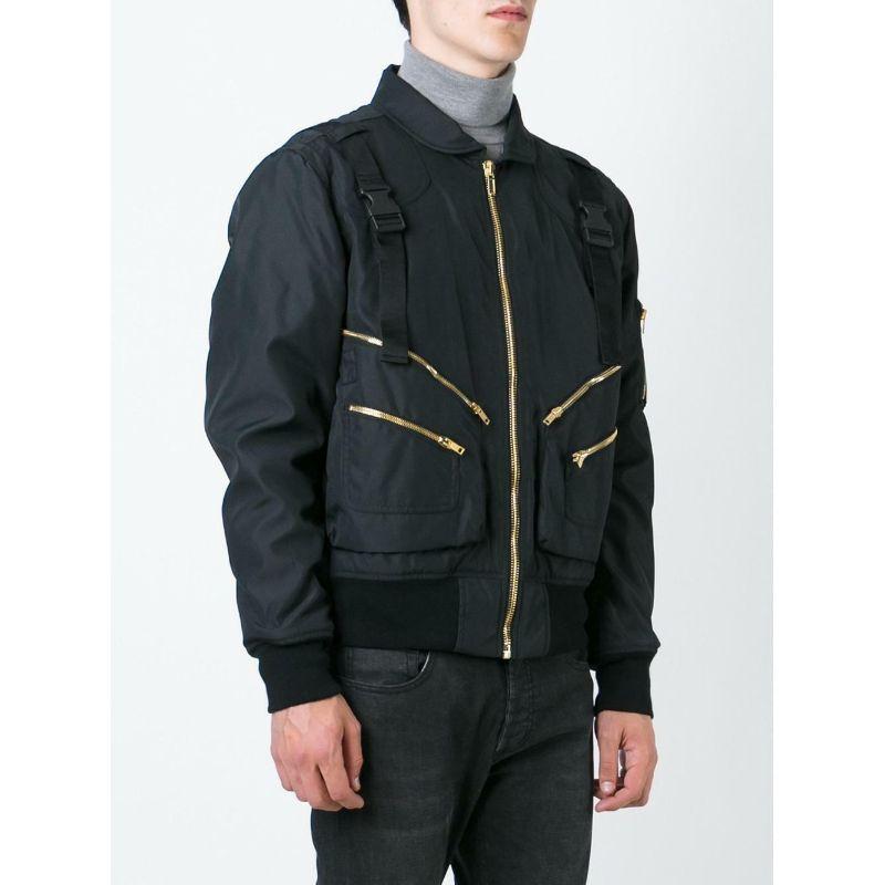 Moschino Couture Jeremy Scott Ready to Bear Outwear Buckled Strap Bomber Jacket For Sale 3