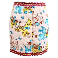 Moschino Couture Jeremy Scott Spring 2022 Look 24 Pink printed skirt