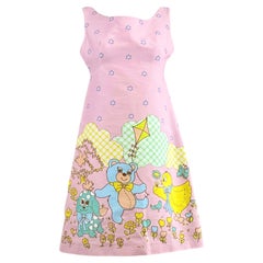 Moschino Couture Jeremy Scott Spring 2022 Pink crepe dress