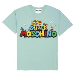 Moschino Couture Jeremy Scott Super Mario Team Nintendo Grünes T-Shirt Unisex