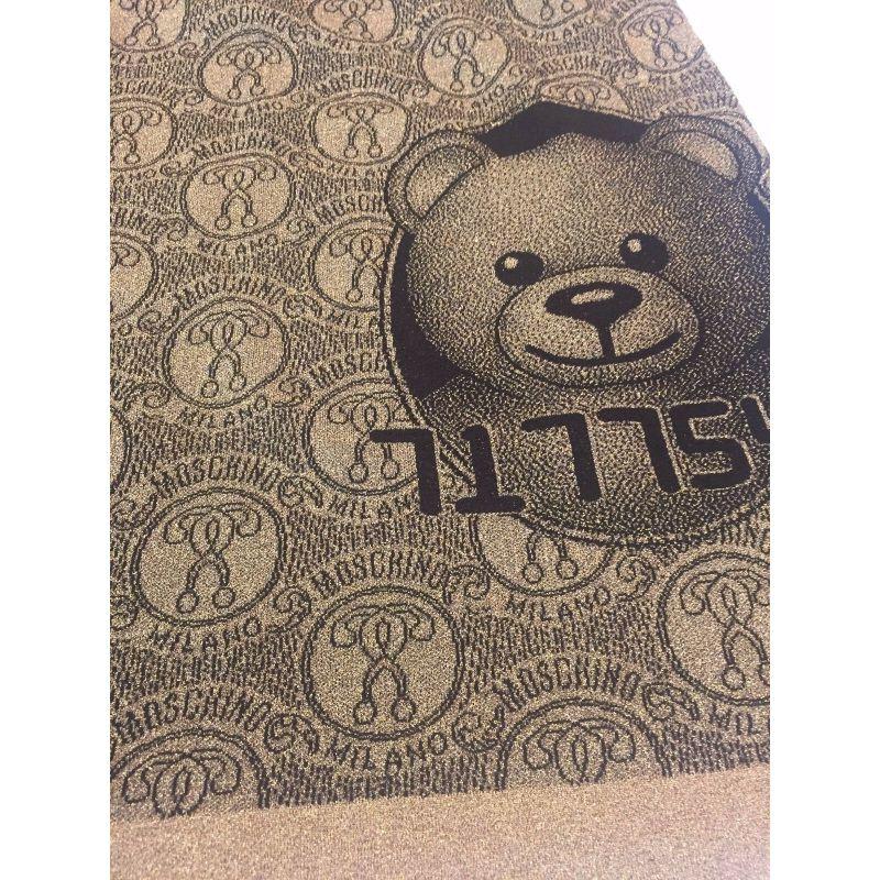 Moschino Couture Jeremy Scott Teddy Bear Gold Credit Card Skirt Ready to Bear For Sale 7
