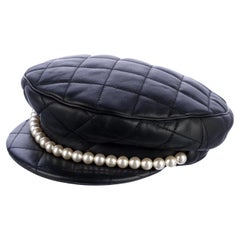 Moschino Couture Leather Hat