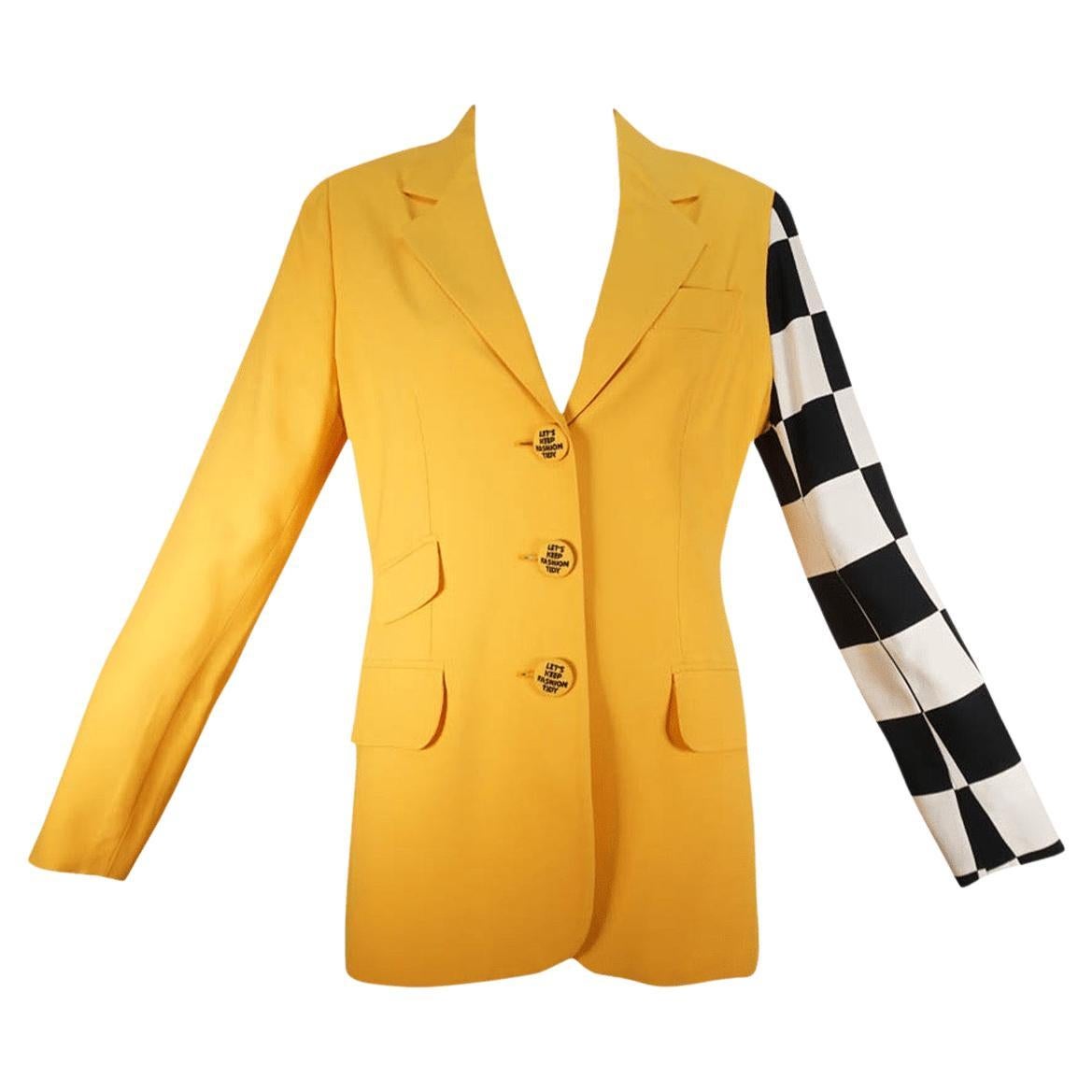 Moschino Couture "Mantengamos la moda ordenada" Talla 8 en venta