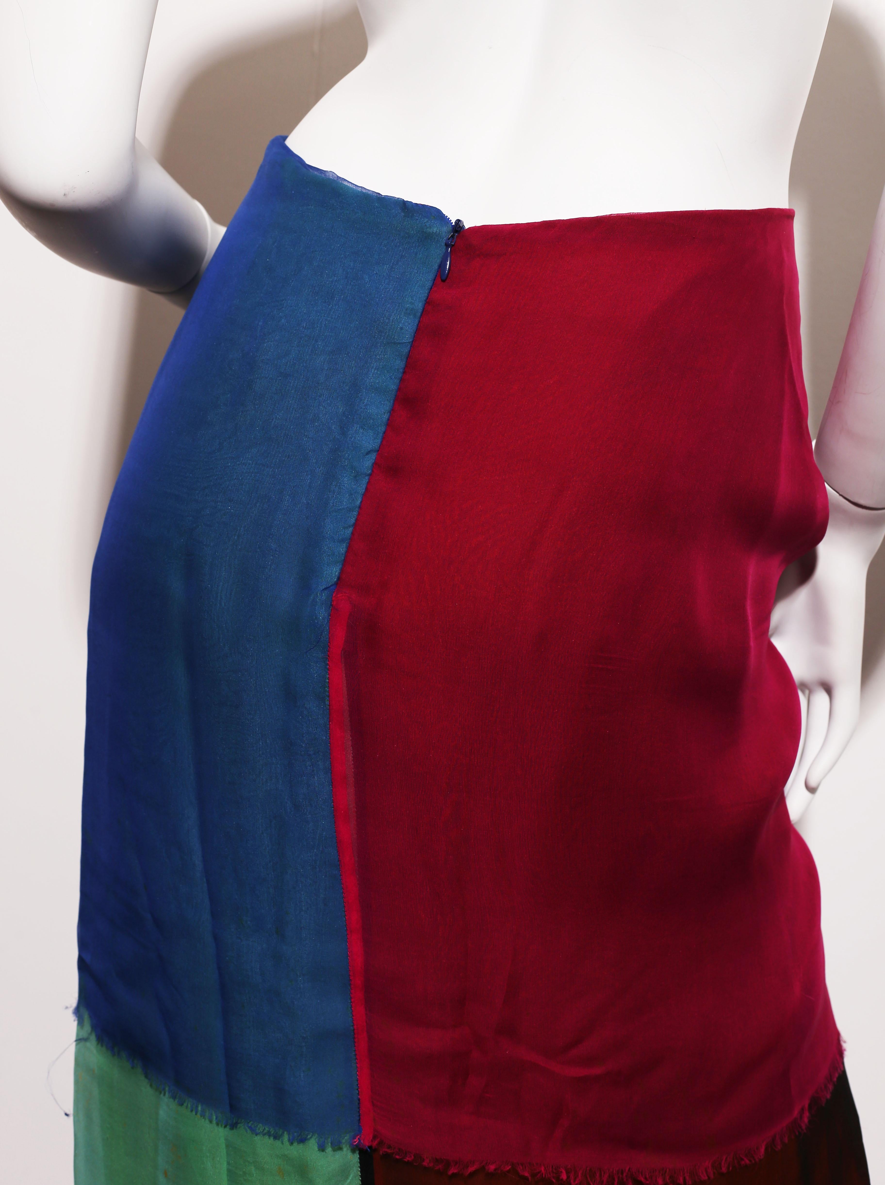 Moschino  Couture multicolor wrap skirt  juvant 1980´s 1