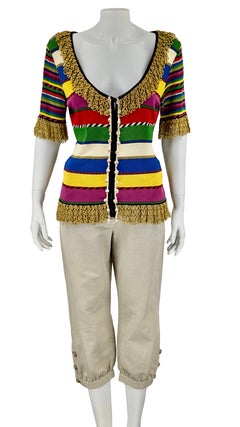 MOSCHINO COUTURE!  Mehrfarbig gestreifter Pullover