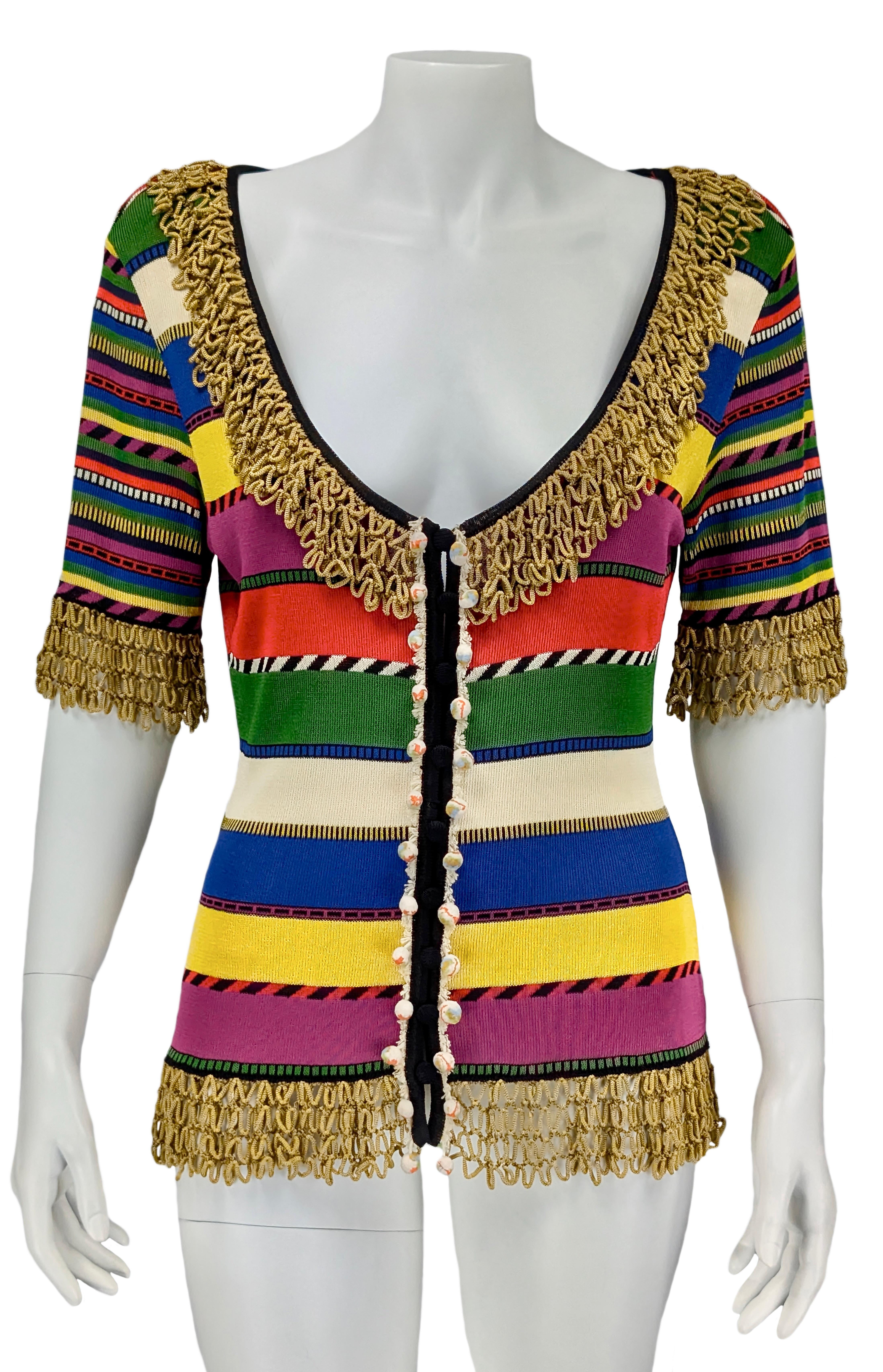 ¡MOSCHINO COUTURE!  Jersey de rayas multicolor Negro en venta