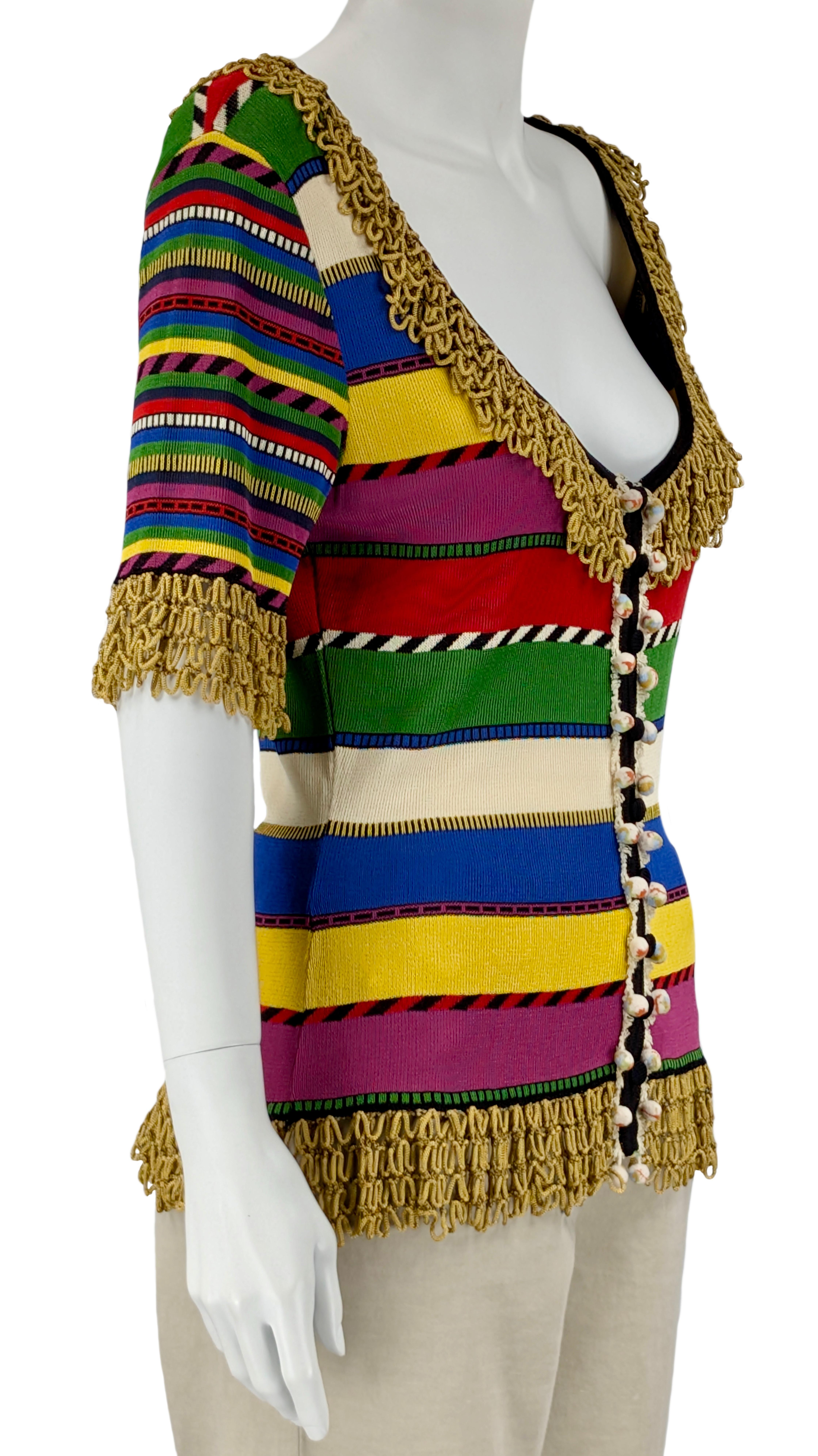De las mujeres ¡MOSCHINO COUTURE!  Jersey de rayas multicolor en venta