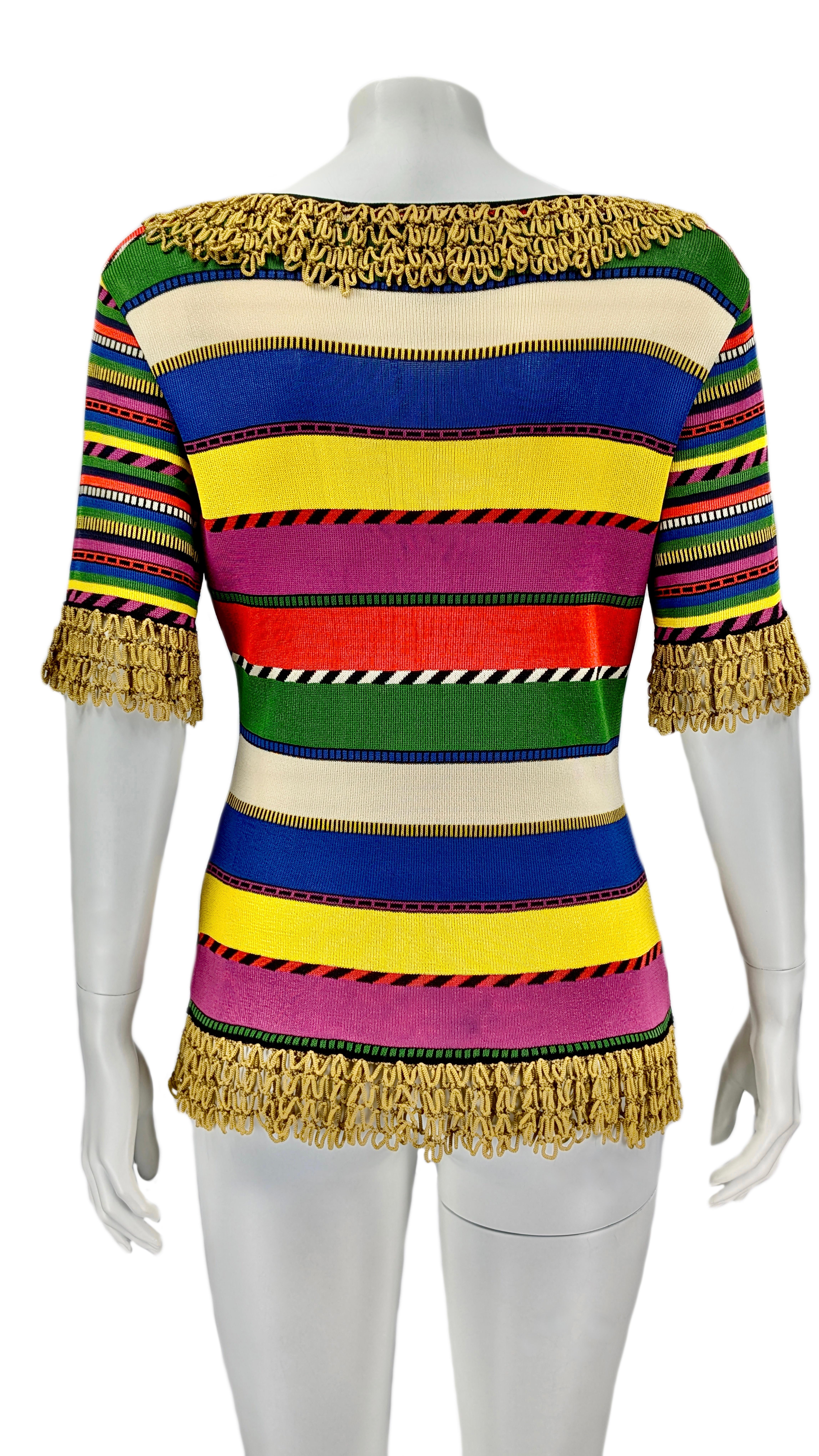 ¡MOSCHINO COUTURE!  Jersey de rayas multicolor en venta 1