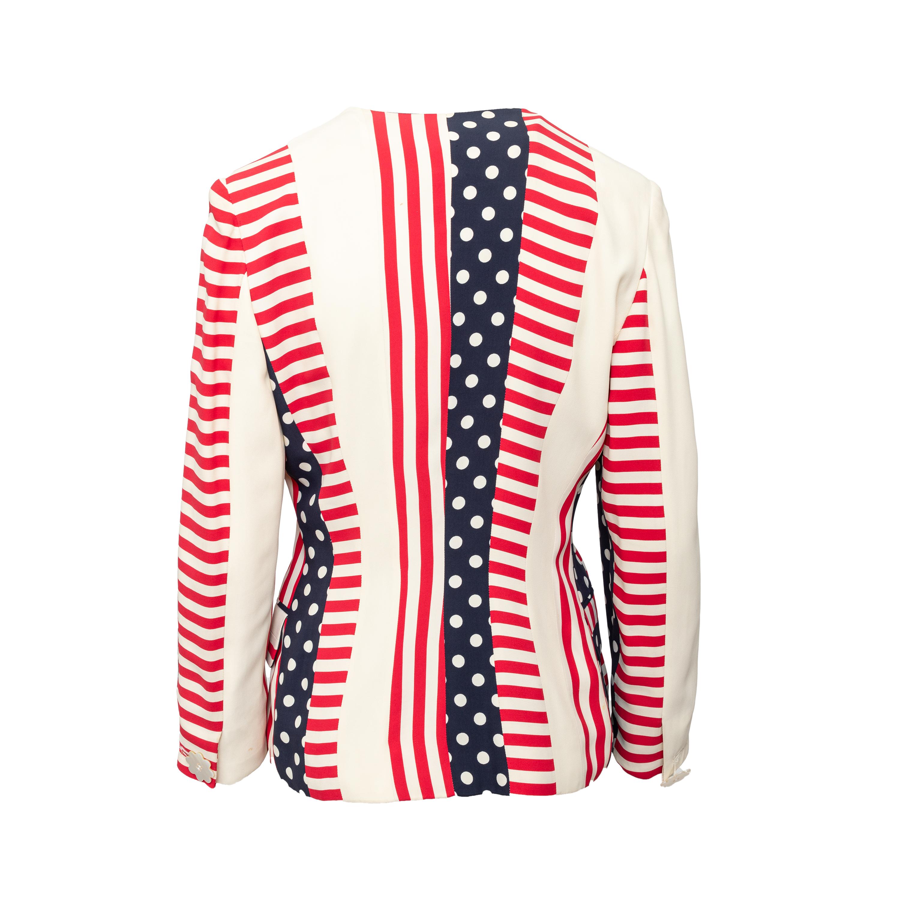 Moschino Couture Multipattern-Jacke - '90er Jahre im Zustand „Gut“ im Angebot in Milano, IT