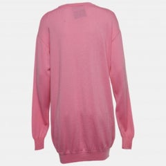 Moschino Couture Pink My Little Pony Cotton Knit Sweater Dress S