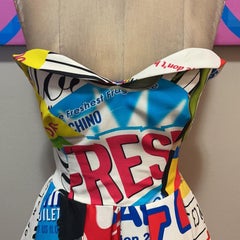 Moschino Couture Powerpuff Girls Strapless Dress